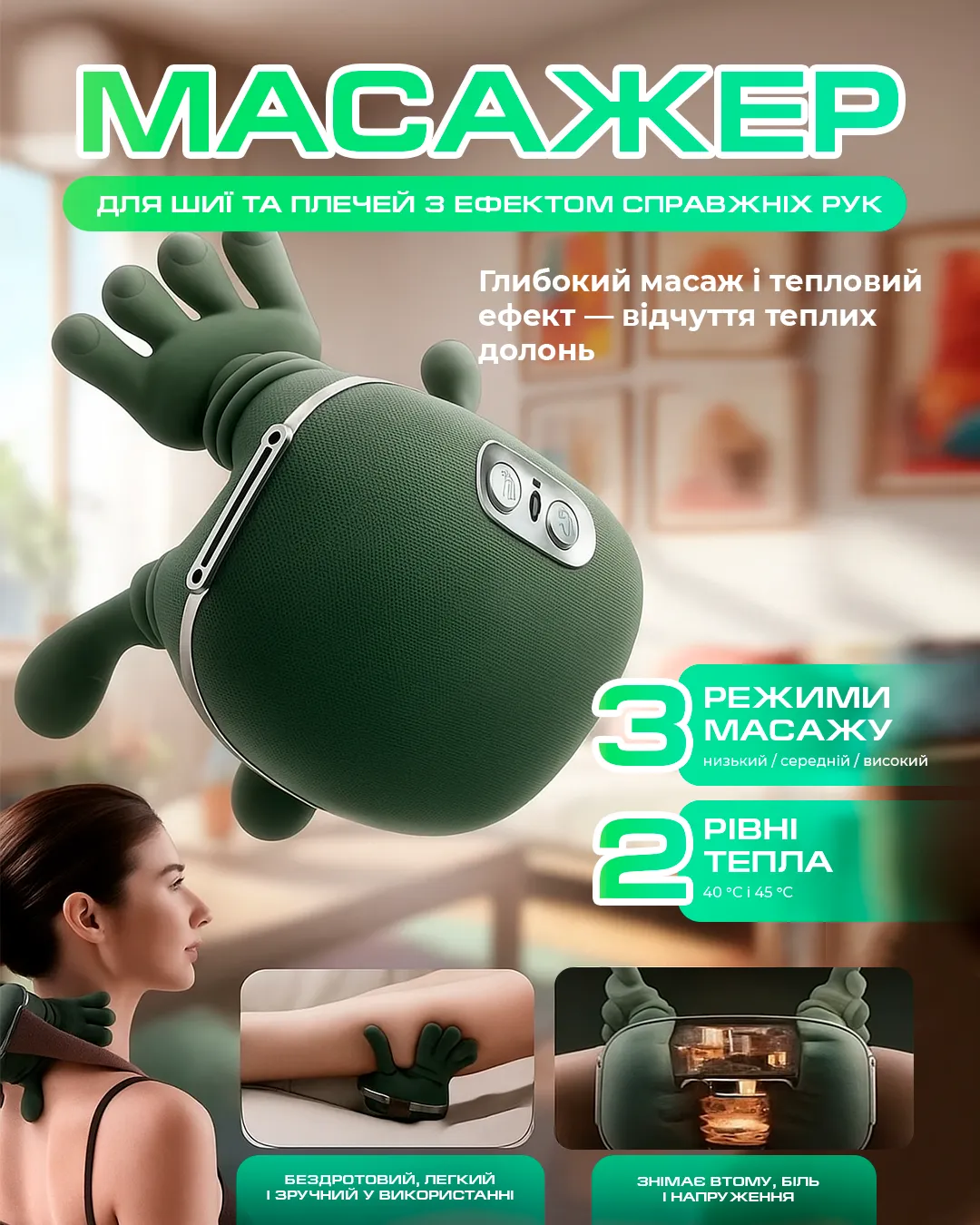 Масажер для шиї