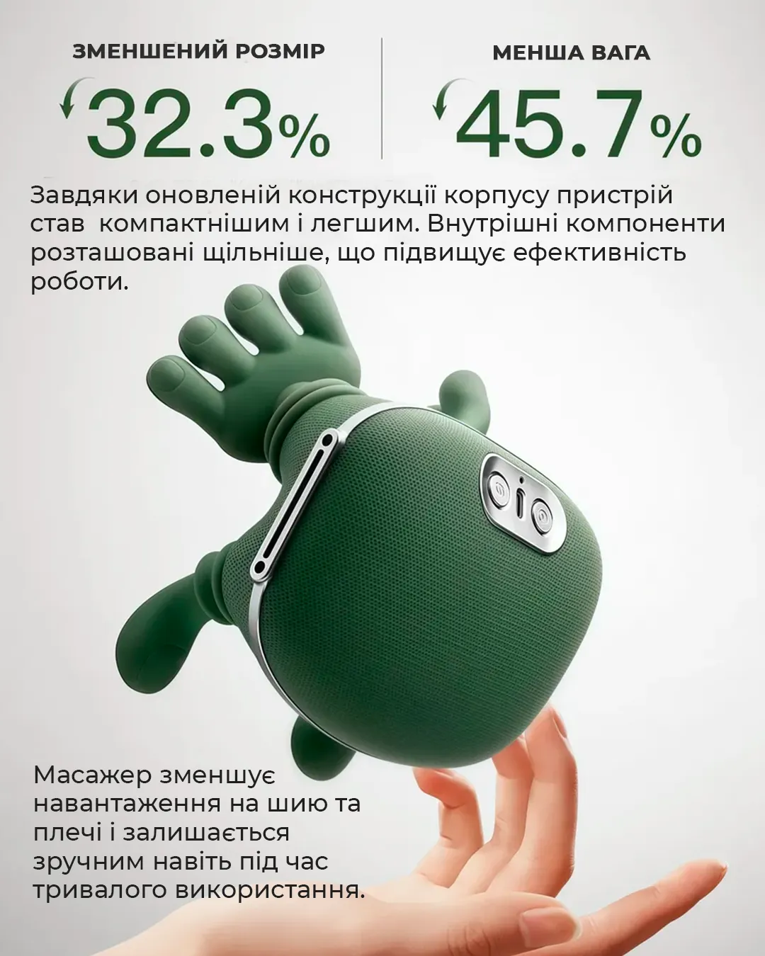 Масажер у дії